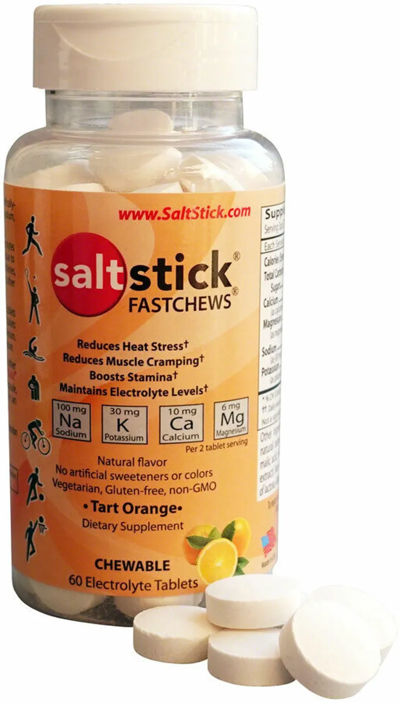 SaltStick Fastchews Chewable Electrolyte Tablets 60 Tart Orange